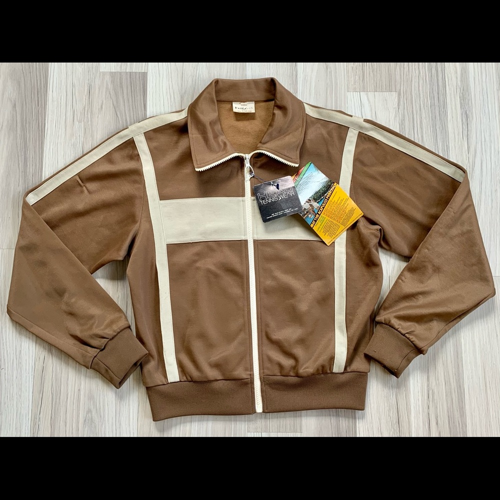 NEW. Vintage 1978 HEAD Tennis Zip Up Jacket. Small